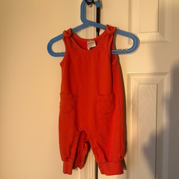 Hanna Andersson French Terry Pocket Overalls 3-6 Months - Picture 2 of 4